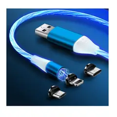 UNIVERSAL - Cable magnético para celular 3 en 1