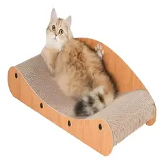 GENERICO - Rascador Cama Sofa Para Gatos Cama De Carton Madera Gato