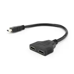 OEM - CABLE ADAPTADOR HDMI 1 MACHO 2 HEMBRAS