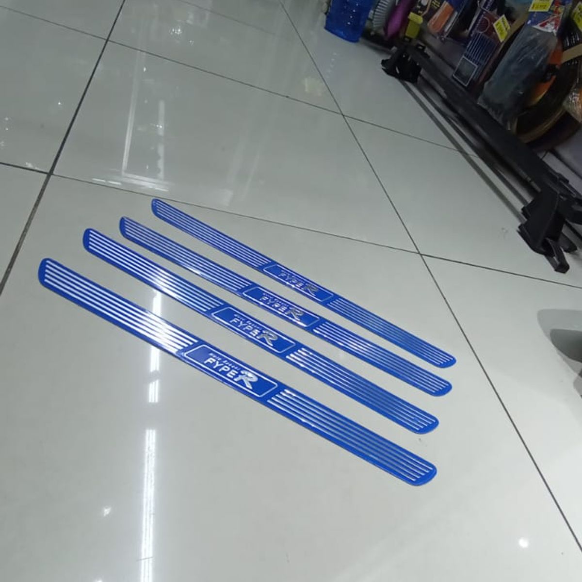 GENERICO - X4 Cubre socalos FypeR pisaderas de puertas azul