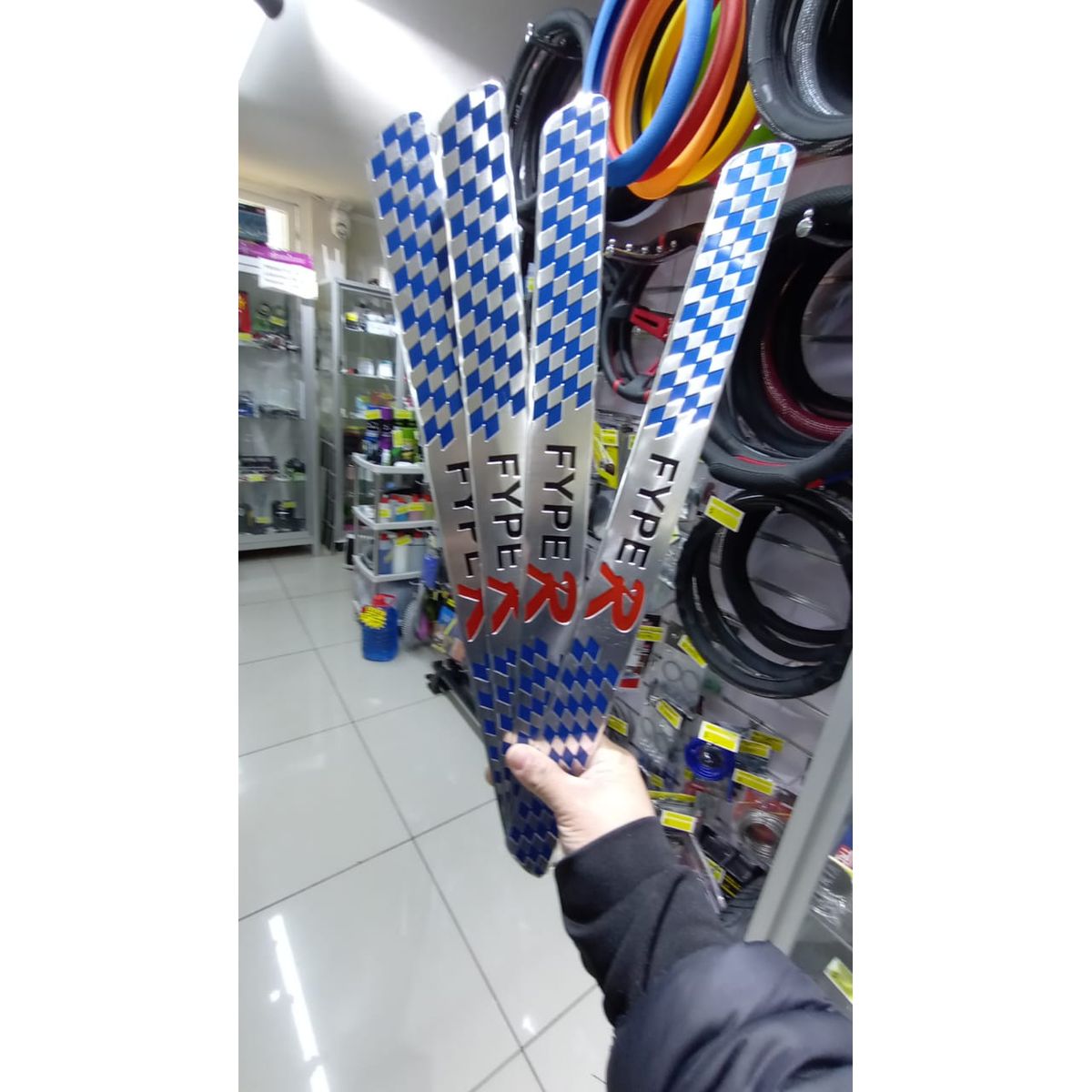 GENERICO - X4 Cubre socalos FypeR pisaderas de puertas azul