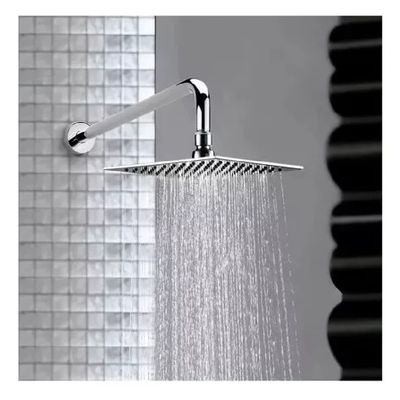 Imagen 2 del producto Brazo De Ducha 40cm + Plato De Ducha 25cm Acero Inox