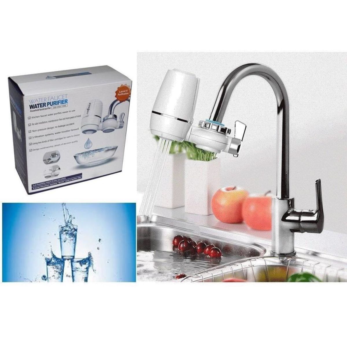 UNIVERSAL - Filtro purificador de agua de cerámica