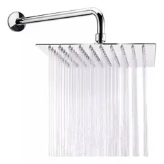 TAUMM - Brazo De Ducha 30cm + Plato De Ducha 25cm Acero Inox