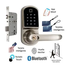 VIPA - Cerradura Digital Bluetooth Huella D200H Cerrojo Doble - Cierre Derecha
