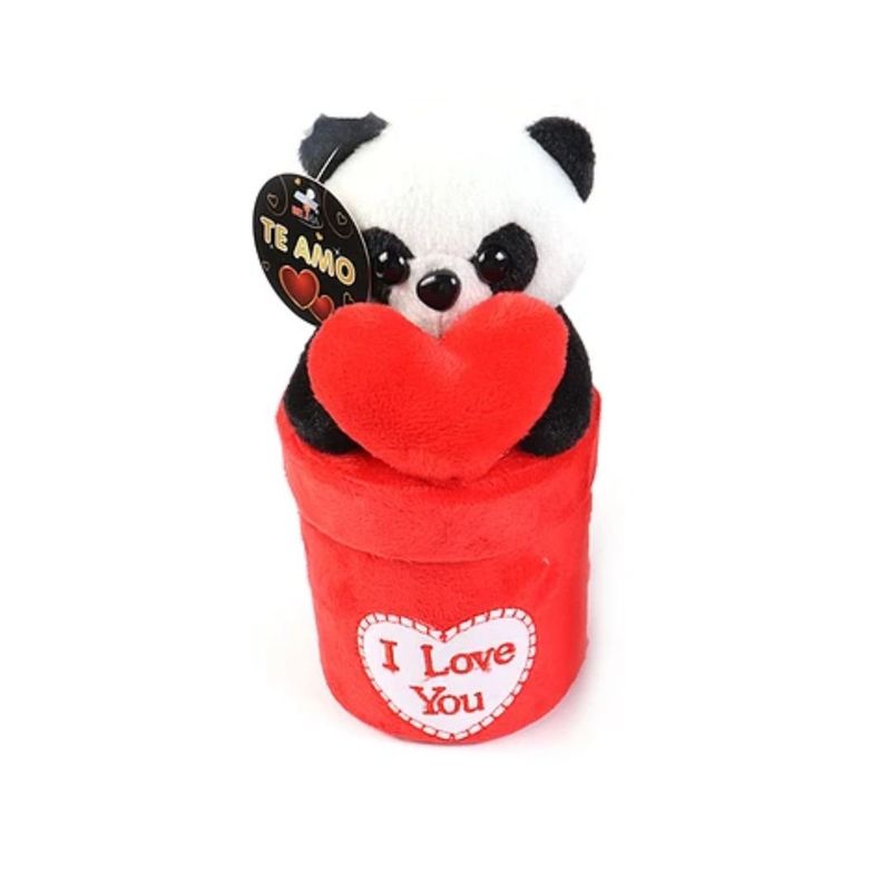 GENERICO - Oso Panda De Peluche Con Caja 15cm Modelo Aleatorio