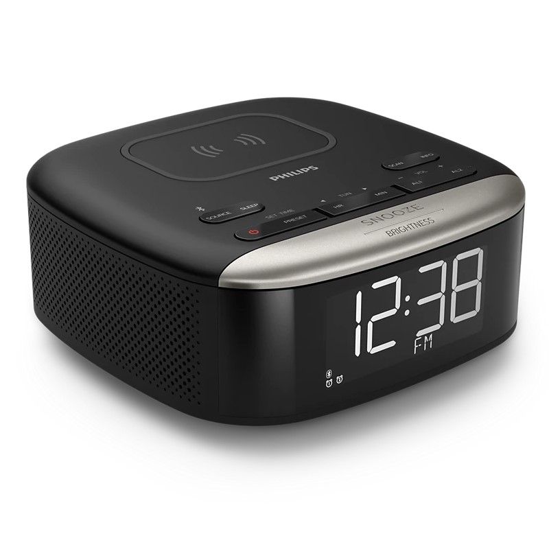 PHILIPS - Radio Reloj Despertador Bluetooth y Cargador Philips TAR7606
