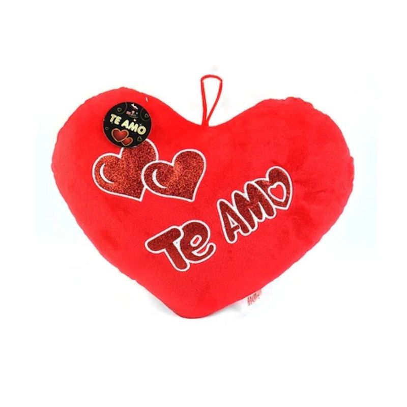 GENERICO - Cojín Corazón Rojo Te Amo 20cm