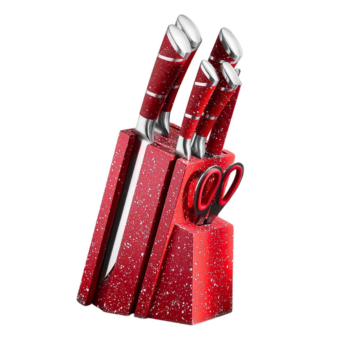 GENERICO - Set De Cuchillos De 8 Piezas Con Base Antideslizante