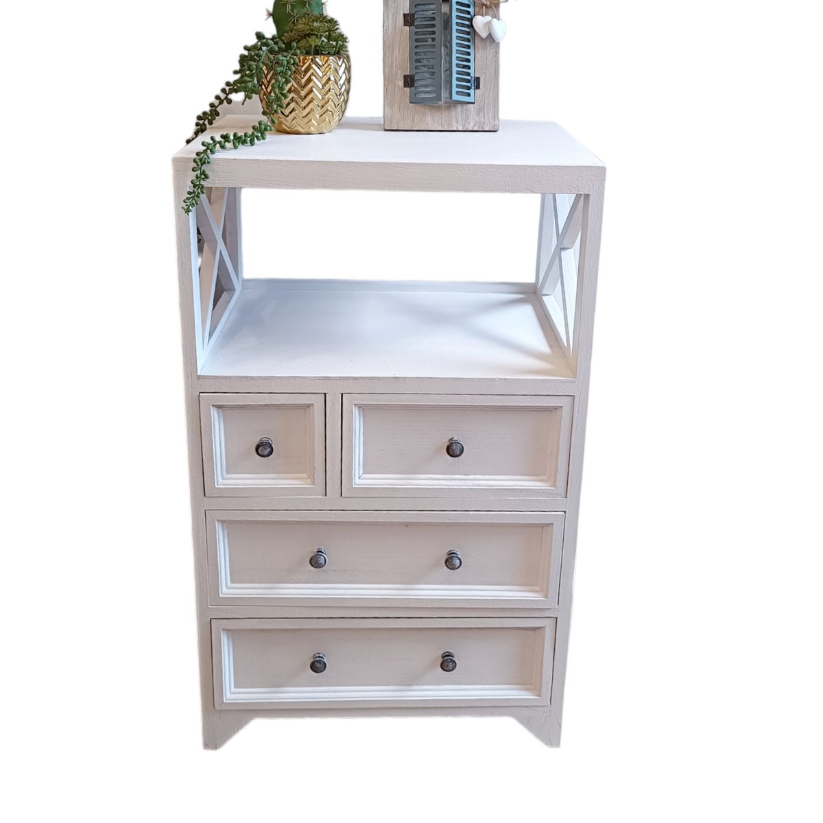 GENERICO - MUEBLE MADERA VINTAGE BLANCO