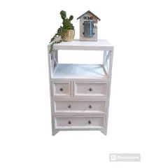 GENERICO - MUEBLE MADERA VINTAGE BLANCO
