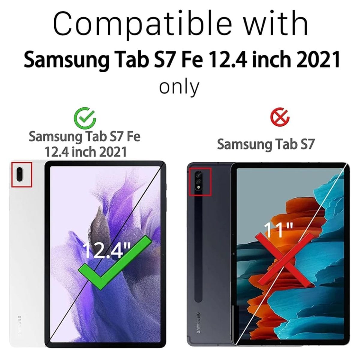 GENERICO - Lámina de Vidrio Templado compatible Samsung Galaxy Tab S7 FE