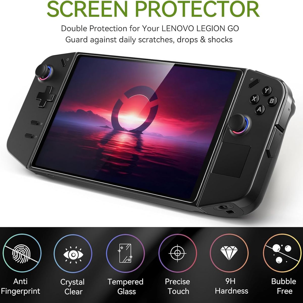 GENERICO - Lámina De Vidrio Templado compatible con Lenovo Legion Go