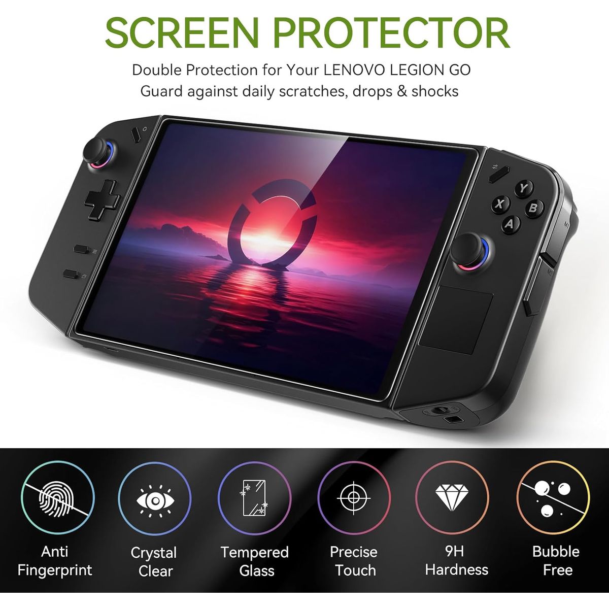 GENERICO - Lámina De Vidrio Templado compatible con Lenovo Legion Go