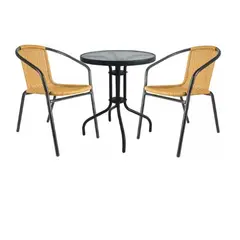 GENERICO - Juego de terraza Ratán Simil 2 Personas / ng home