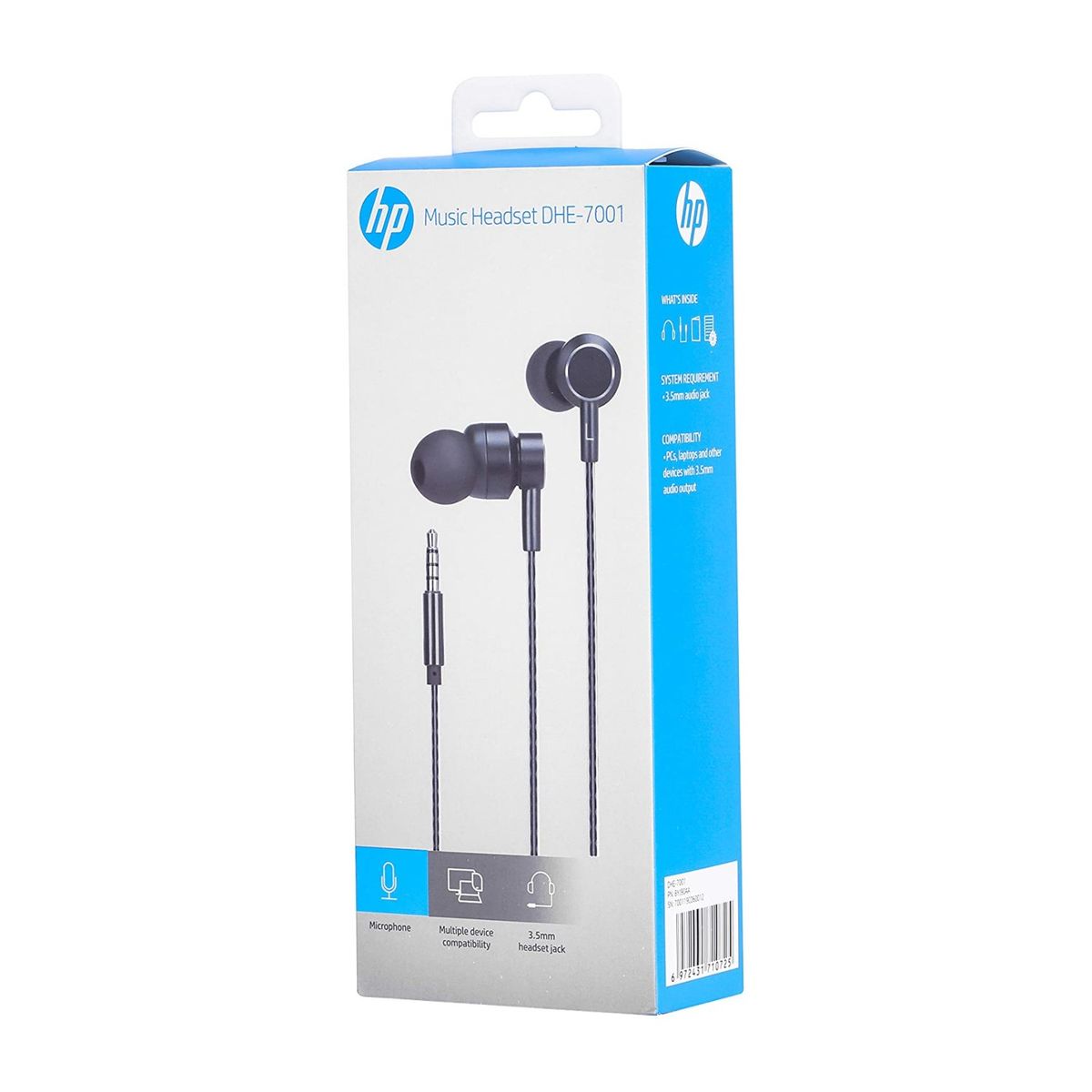 HP - Audifono In-ear Hp Dhe-7001 Metal Negro