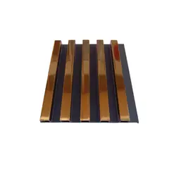 GENERICO - Wall panel diseño dorado 10 piezas