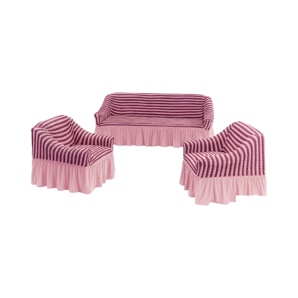 GENERICO - JUEGO DE FUNDAS TURKAS TEXTURIZADAS 3+1+1 D64