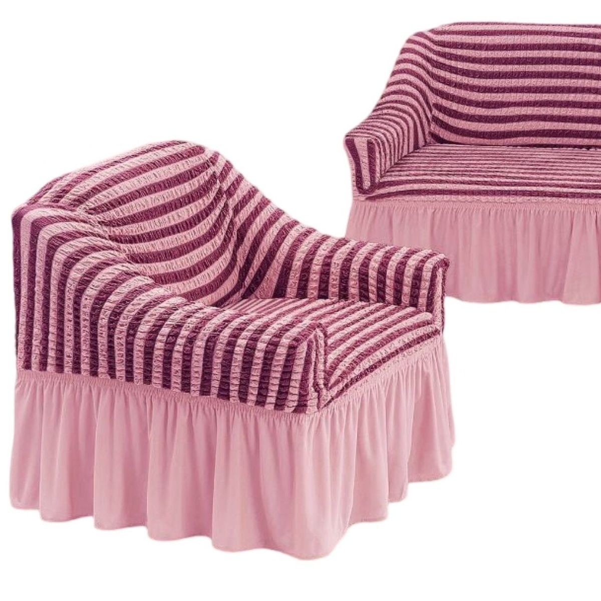 GENERICO - JUEGO DE FUNDAS TURKAS TEXTURIZADAS 3+1+1 D64