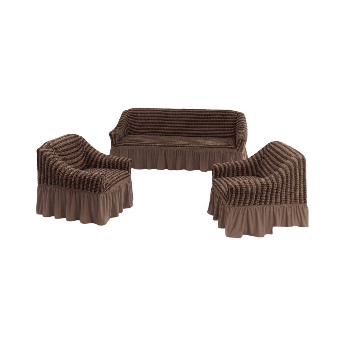 GENERICO - JUEGO DE FUNDAS TURKAS TEXTURIZADAS 3+1+1 D69