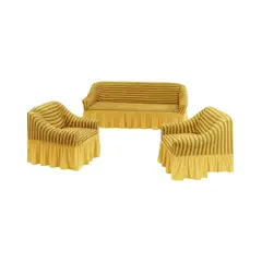 GENERICO - JUEGO DE FUNDAS TURKAS TEXTURIZADAS 3+1+1 D61