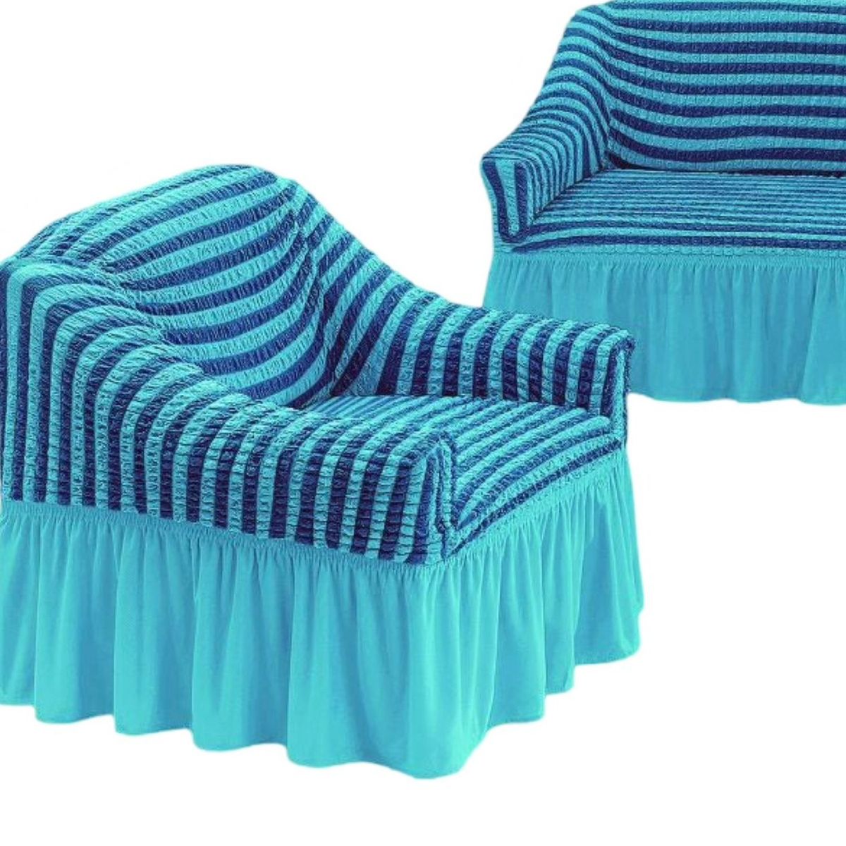 GENERICO - JUEGO DE FUNDAS TURKAS TEXTURIZADAS 3+1+1 D62