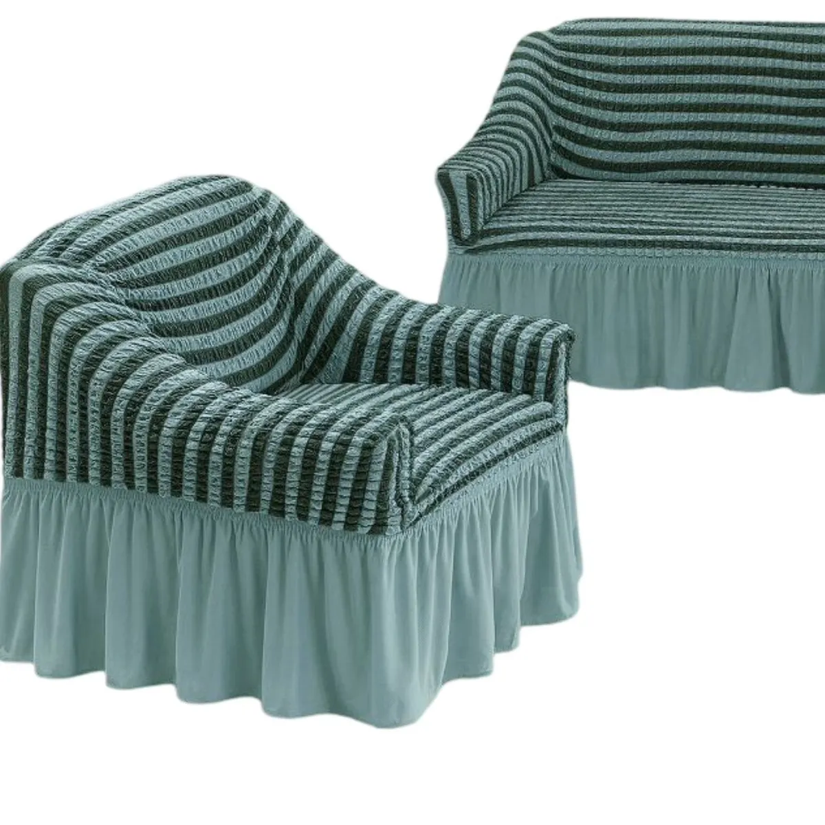 GENERICO - JUEGO DE FUNDAS TURKAS TEXTURIZADAS 3+1+1 D65