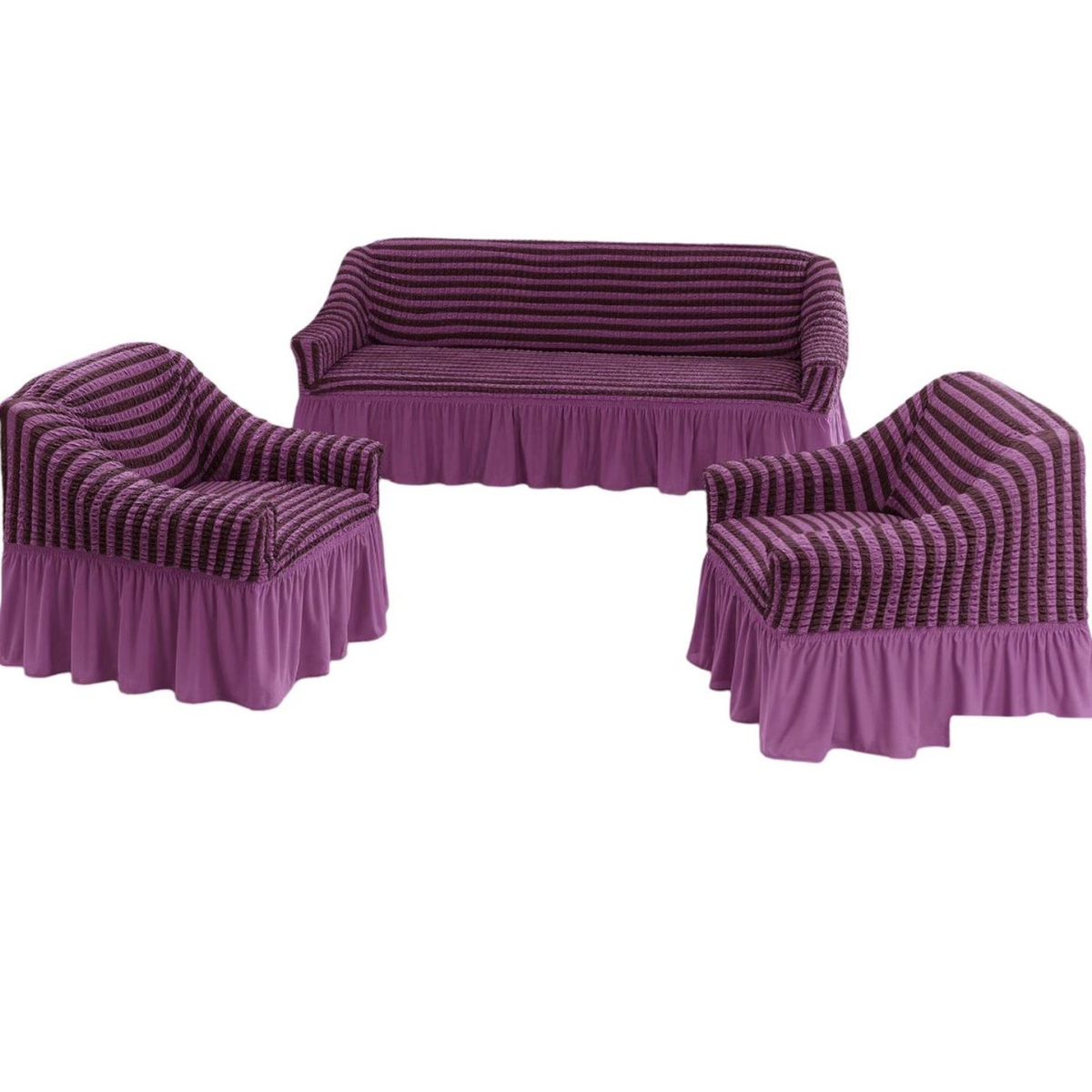 GENERICO - JUEGO DE FUNDAS TURKAS TEXTURIZADAS 3+1+1 D66