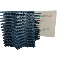 GENERICO - Piso Encastrable Heavy Duty SIMSTRAX Pack x 25 UN 4 M2 Negro