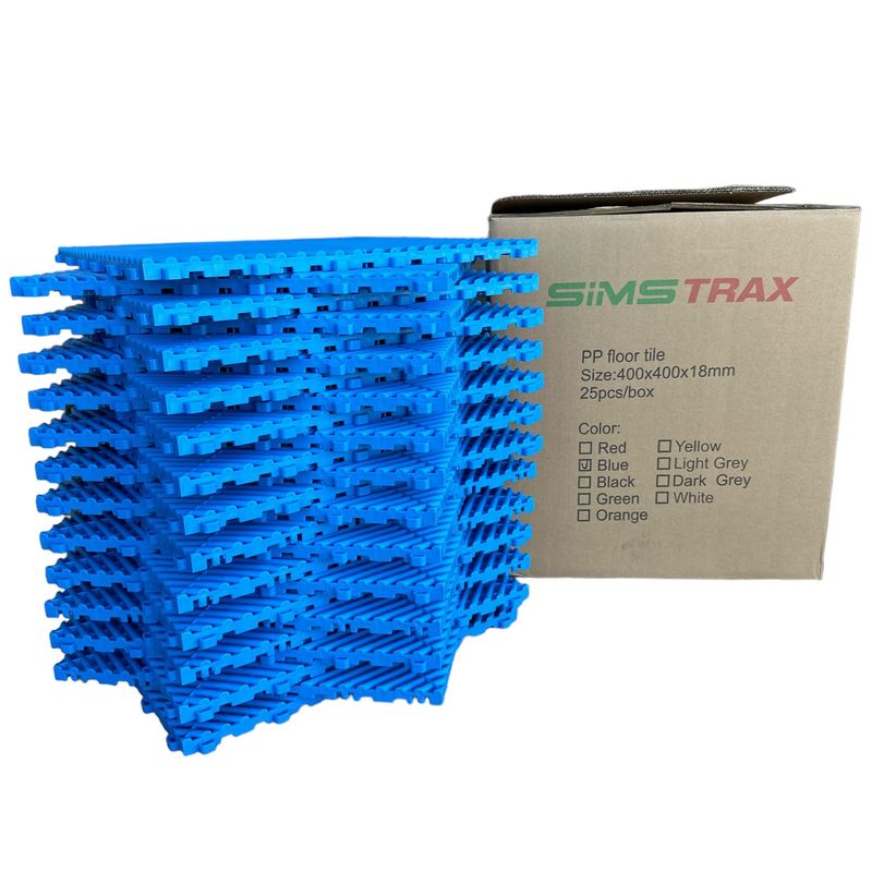 GENERICO - Piso Encastrable Heavy Duty SIMSTRAX Pack x 25 UN 4 M2 Celeste