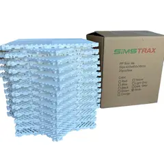GENERICO - Piso Encastrable Heavy Duty SIMSTRAX Pack x 25 UN 4 M2 Blanco