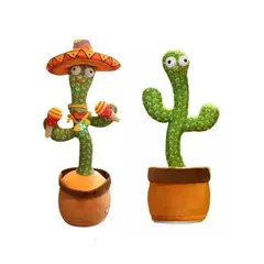 GENERICO - Cactus Bailarín Musical Recargable Con Sombrero Mexicano