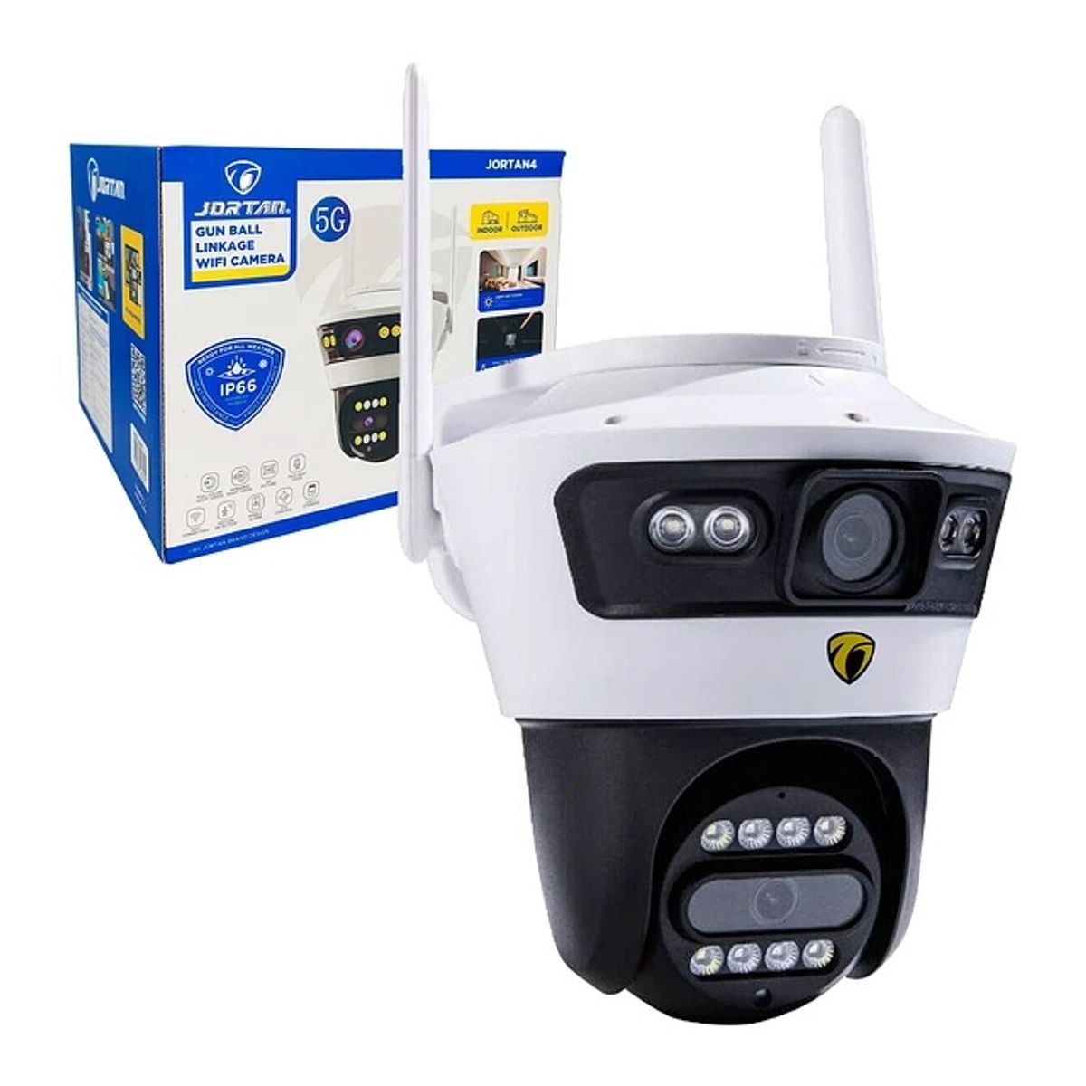 GENERICO - Cámara IP WIFI 5G con Doble Lente Jortan 4