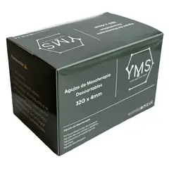 YOUR MEDICAL SKIN - Agujas 32G x 4MM Para Mesoterapia Caja 100 Uds