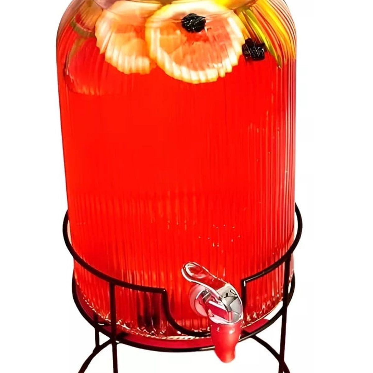 Jarros De Vidrio Dispensador De Bebidas Con Atril Jarro 55l, marca PASTELERIUSCL - Foto Principal