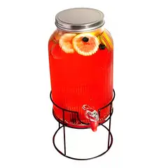 Pasteleria - Jarros De Vidrio Dispensador De Bebidas Con Atril Jarro 55l