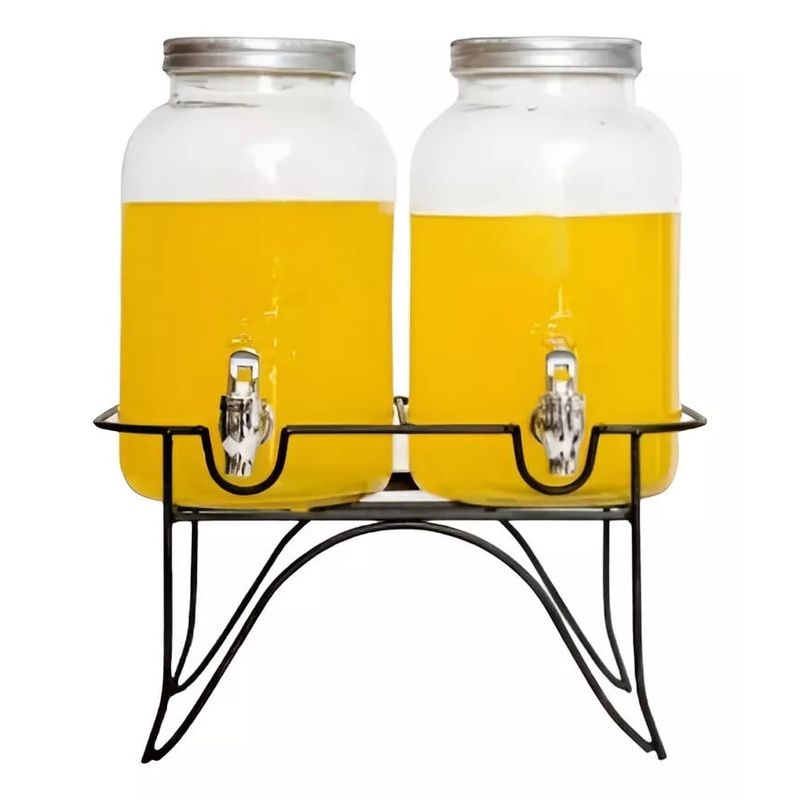 Pasteleria - Dispensador De Bebidas Dispensadores Jugo Atril Doble 35l