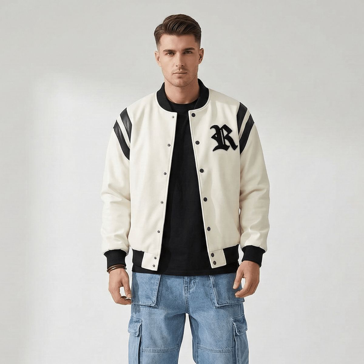 D'JOE - Chaqueta Ecocuero Hombre Roof