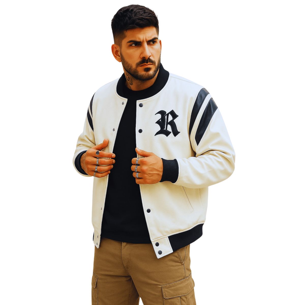 D'JOE - Chaqueta Ecocuero Hombre Roof