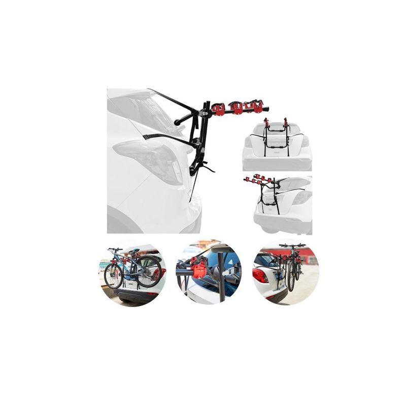 GENERICO - Porta Bicicletas Para Autos Con 3 Soportes