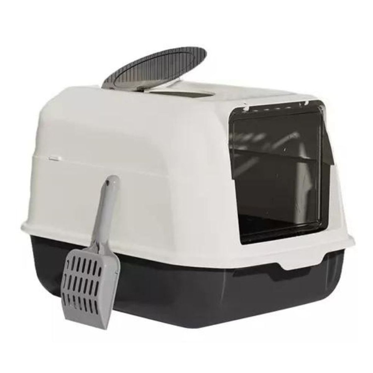 GENERICO - Bandeja sanitaria gatos arenero cerrado 34X51X37