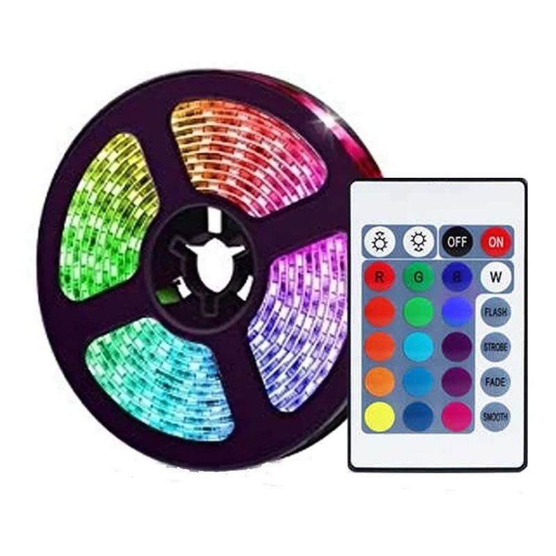 GENERICO - Cintas Led Colores Con Control De 5m Tira De Luces