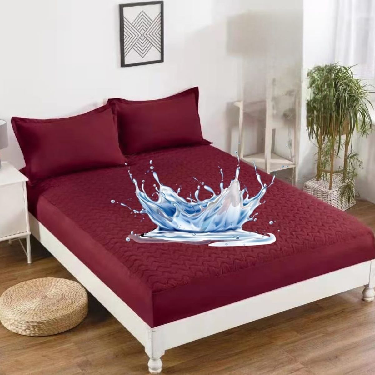 GENERICO - CUBRE COLCHON PROTECTOR IMPERMEABLE KING