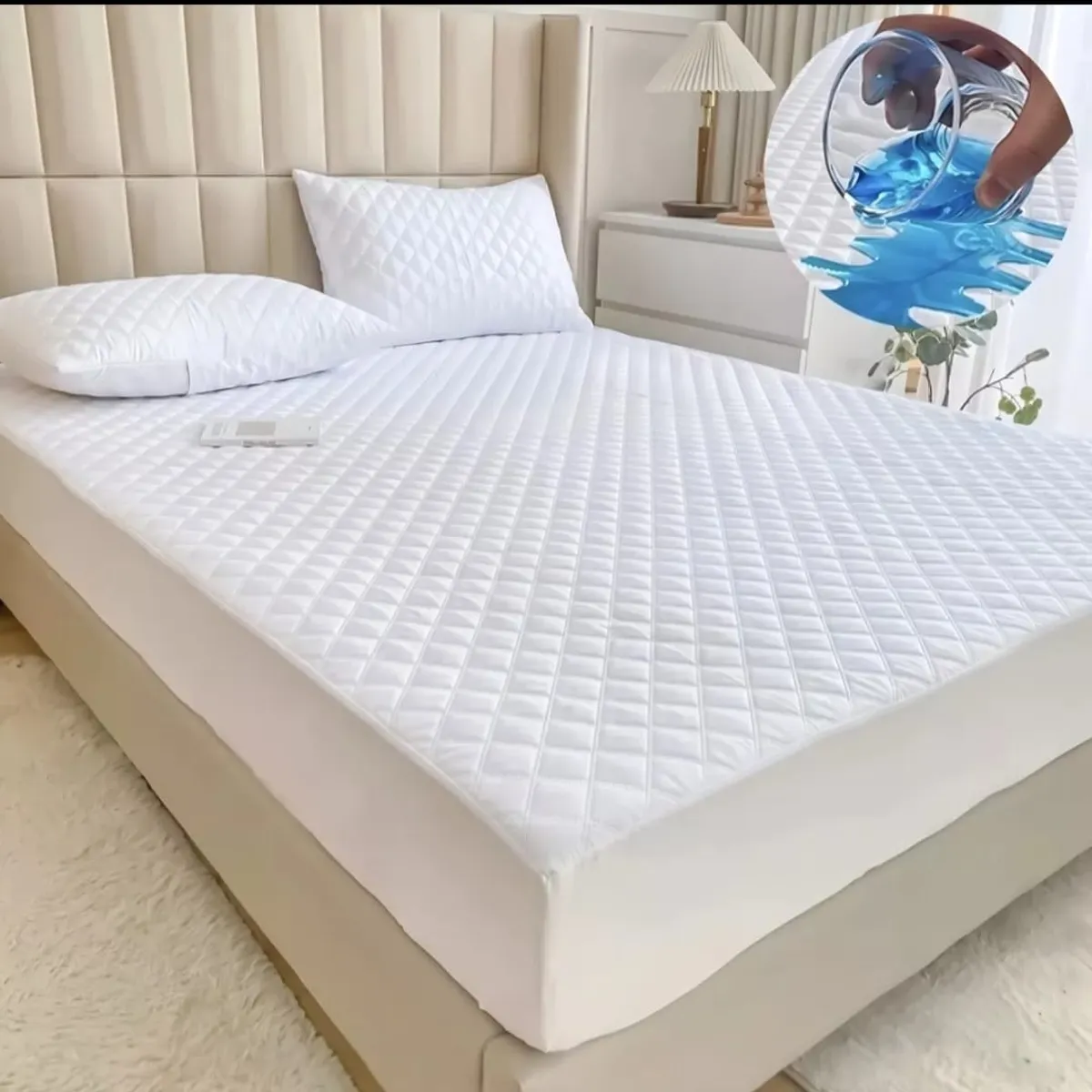 GENERICO - CUBRE COLCHON PROTECTOR IMPERMEABLE KING