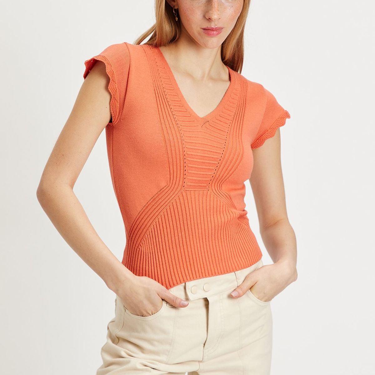 IO - Sweater Naranjo Mujer Io