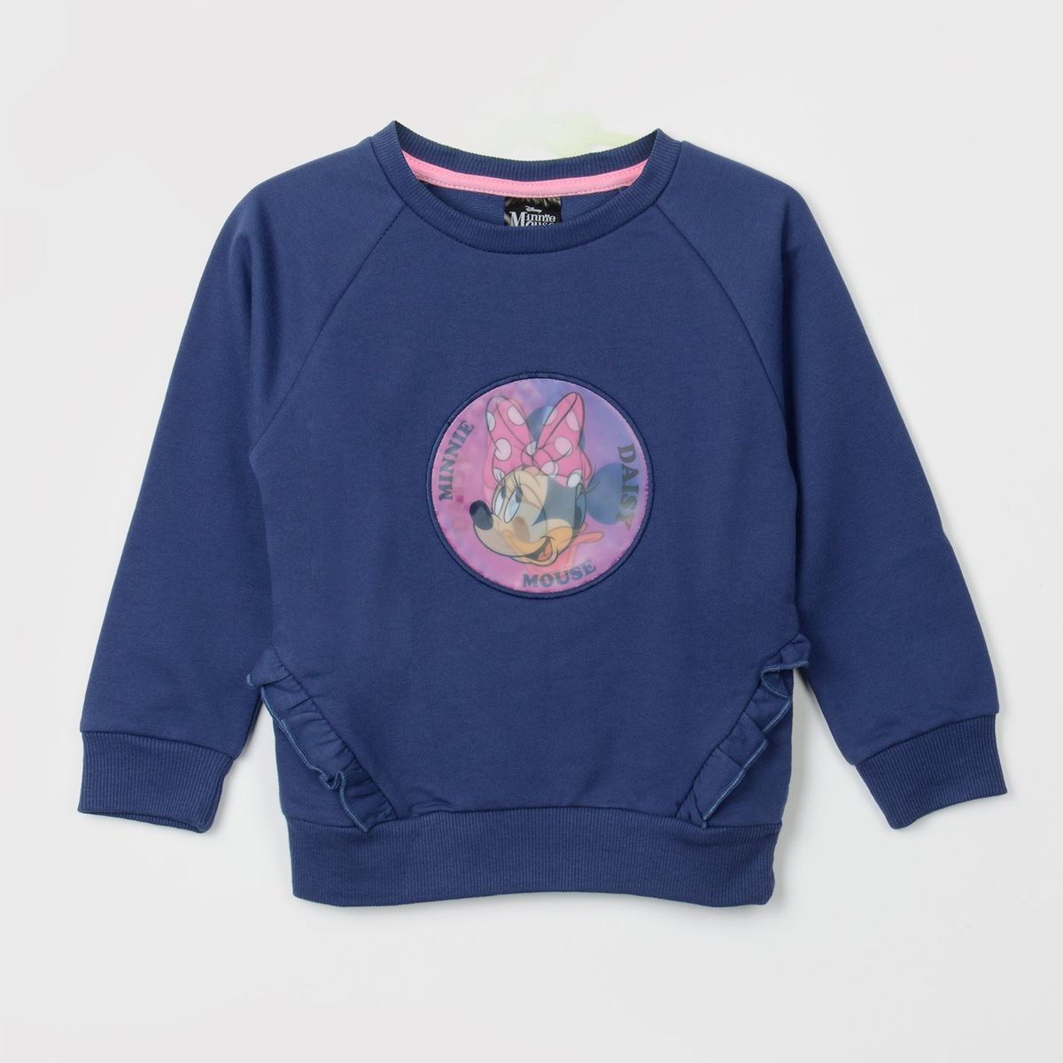 DISNEY - Poleron Niña Lenticular Minnie Azul Disney