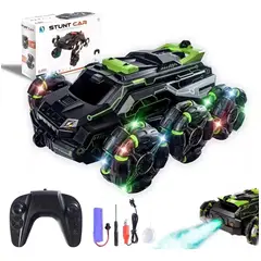 LUKOVEE - 24ghz Coche Rc Stunt Carro De Juguete Con Lucesmúsica 360°