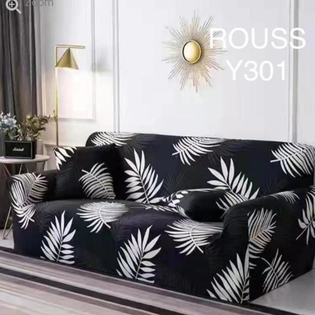 GENERICO - Funda de Sillon 4 Cuerpos Poliéster Elástico. Color Gris Y301