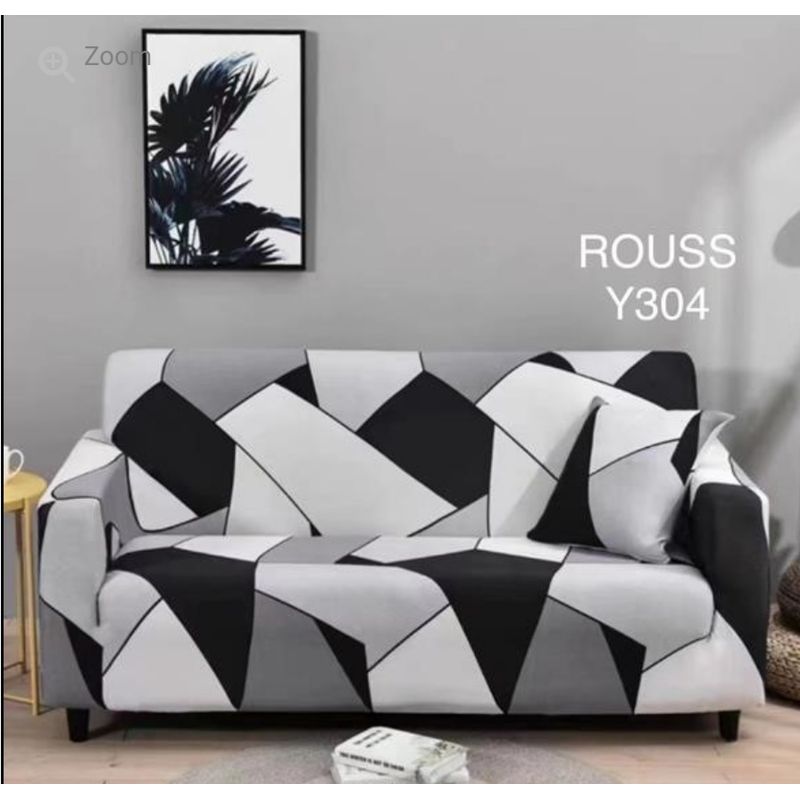 GENERICO - Funda de Sillon 4 Cuerpos Poliéster Elástico. Color Gris Y304