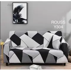 GENERICO - Funda de Sillon 4 Cuerpos Poliéster Elástico. Color Gris Y304